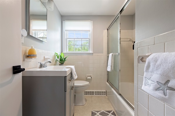 Our home features one full bathroom, thoughtfully designed for your comfort and convenience!