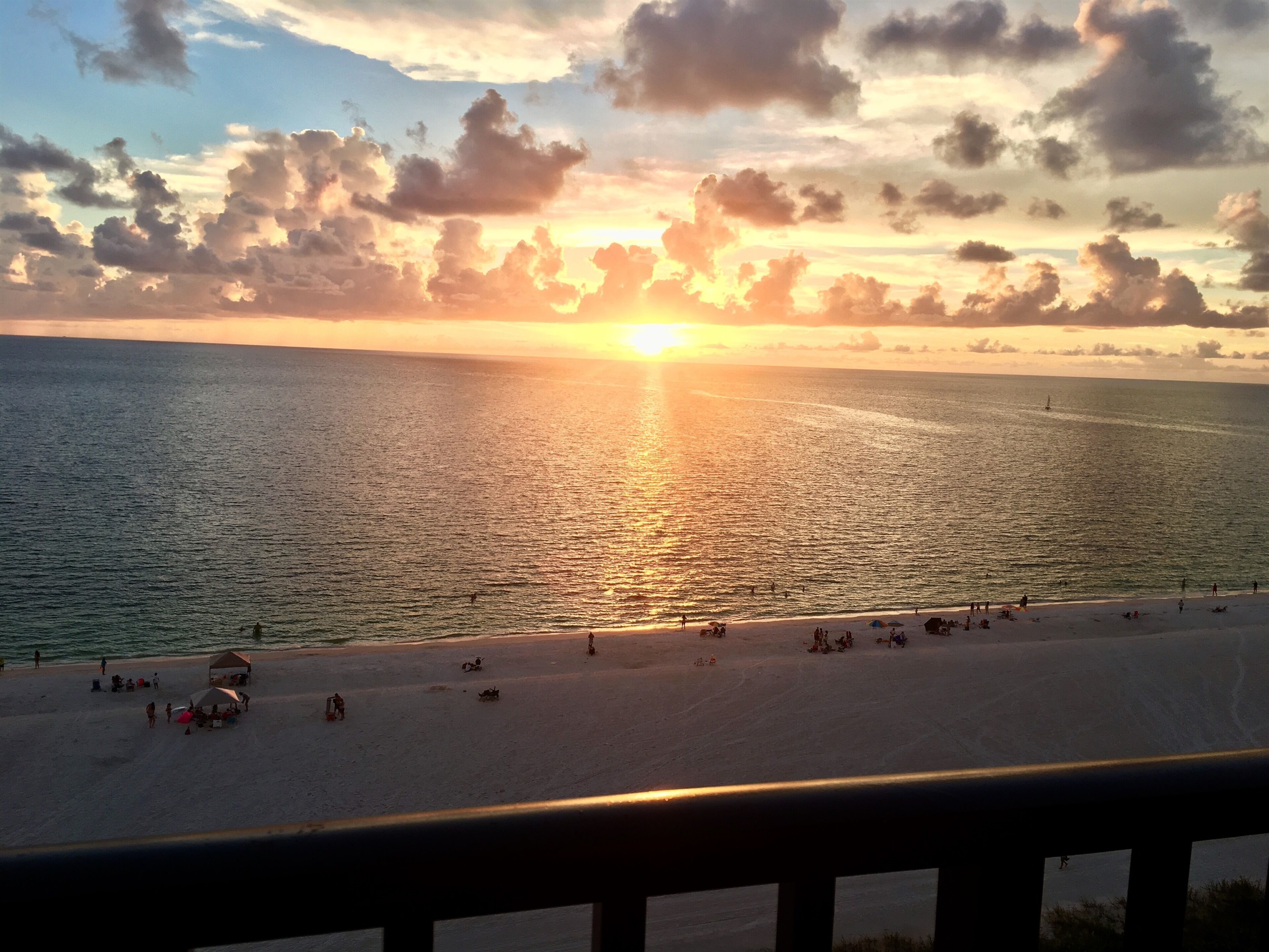 Sunset from the balcony on the 10th Floor