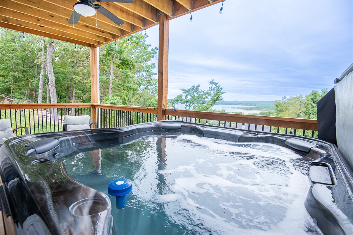 Hot Tub with Lake Views