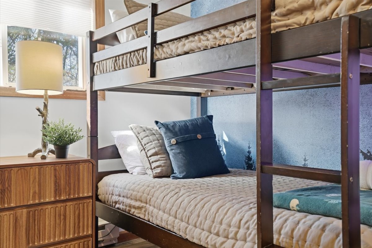 After a full day of Poconos adventures, the bunk beds are ready and waiting