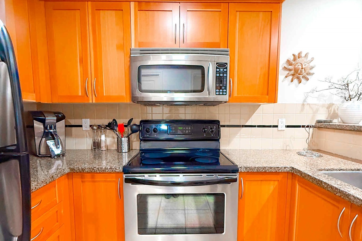 Unit A - All the kitchen conveniences.