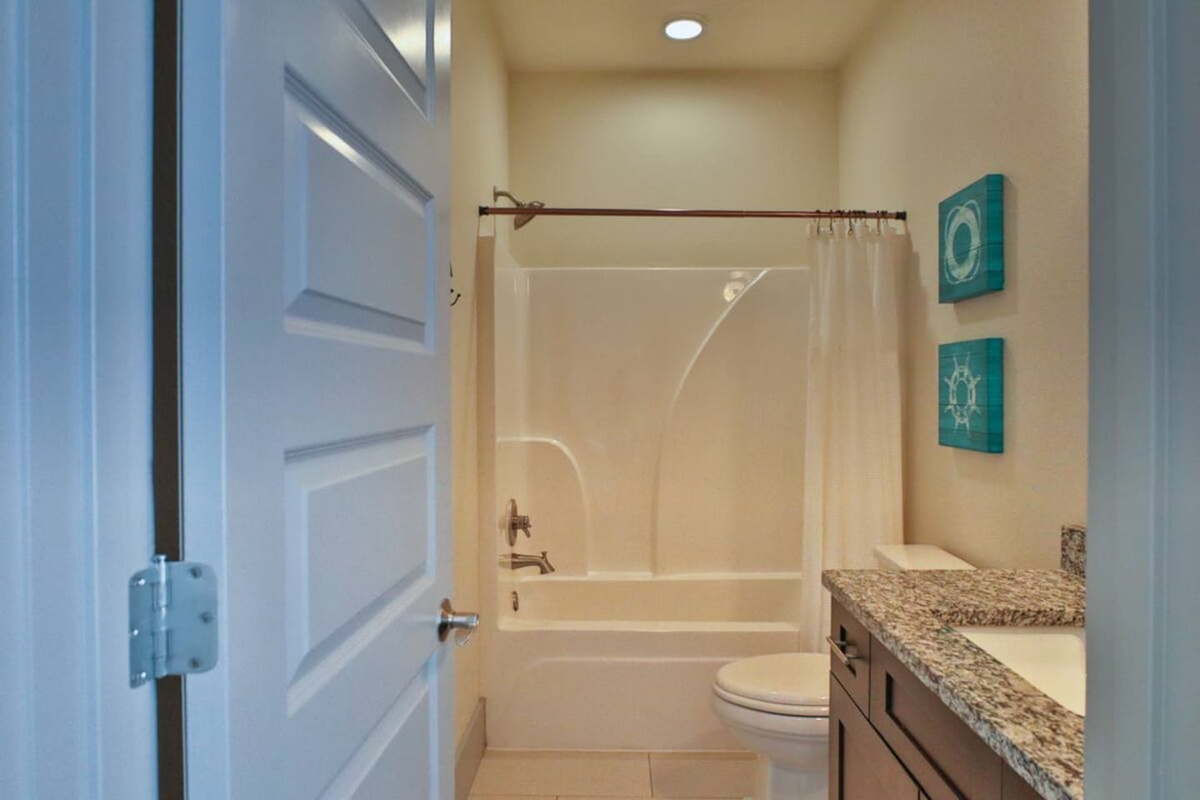 ensuite bathroom of second bedroom view from outside
