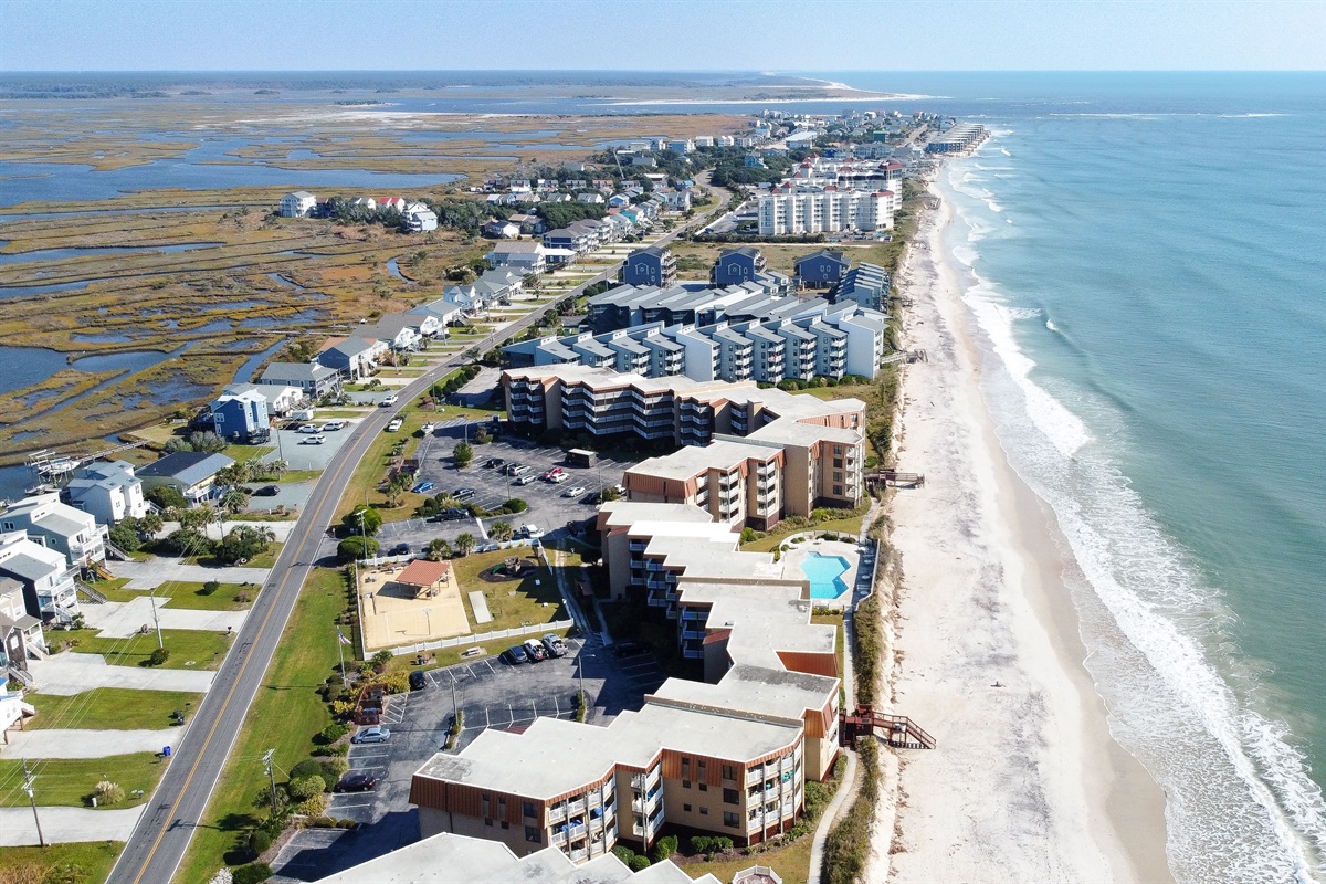 Aerial of Topsail Dunes