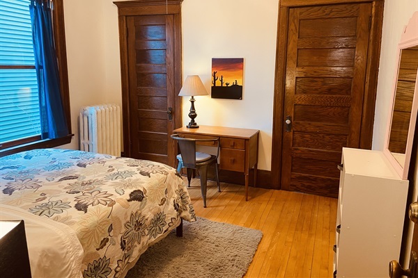 Private desk/workspace in your private locked room.