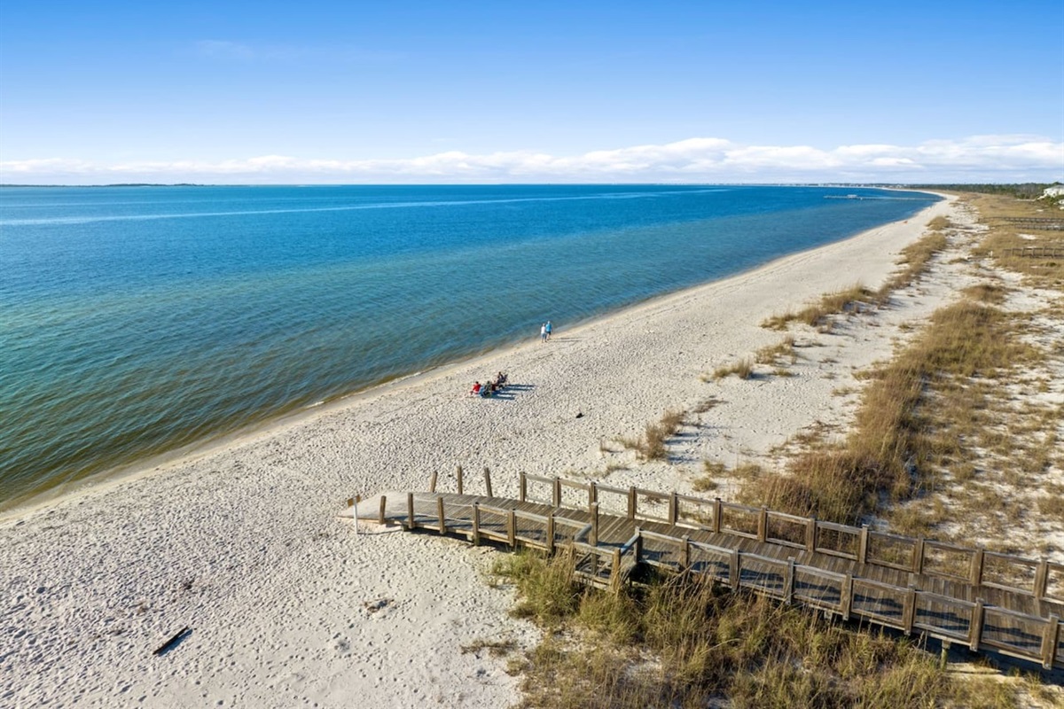 The white sands of scenic WindMark Beach!