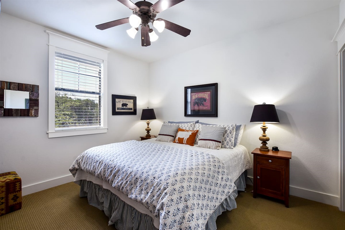 King Bed in Upper Guest Bedroom