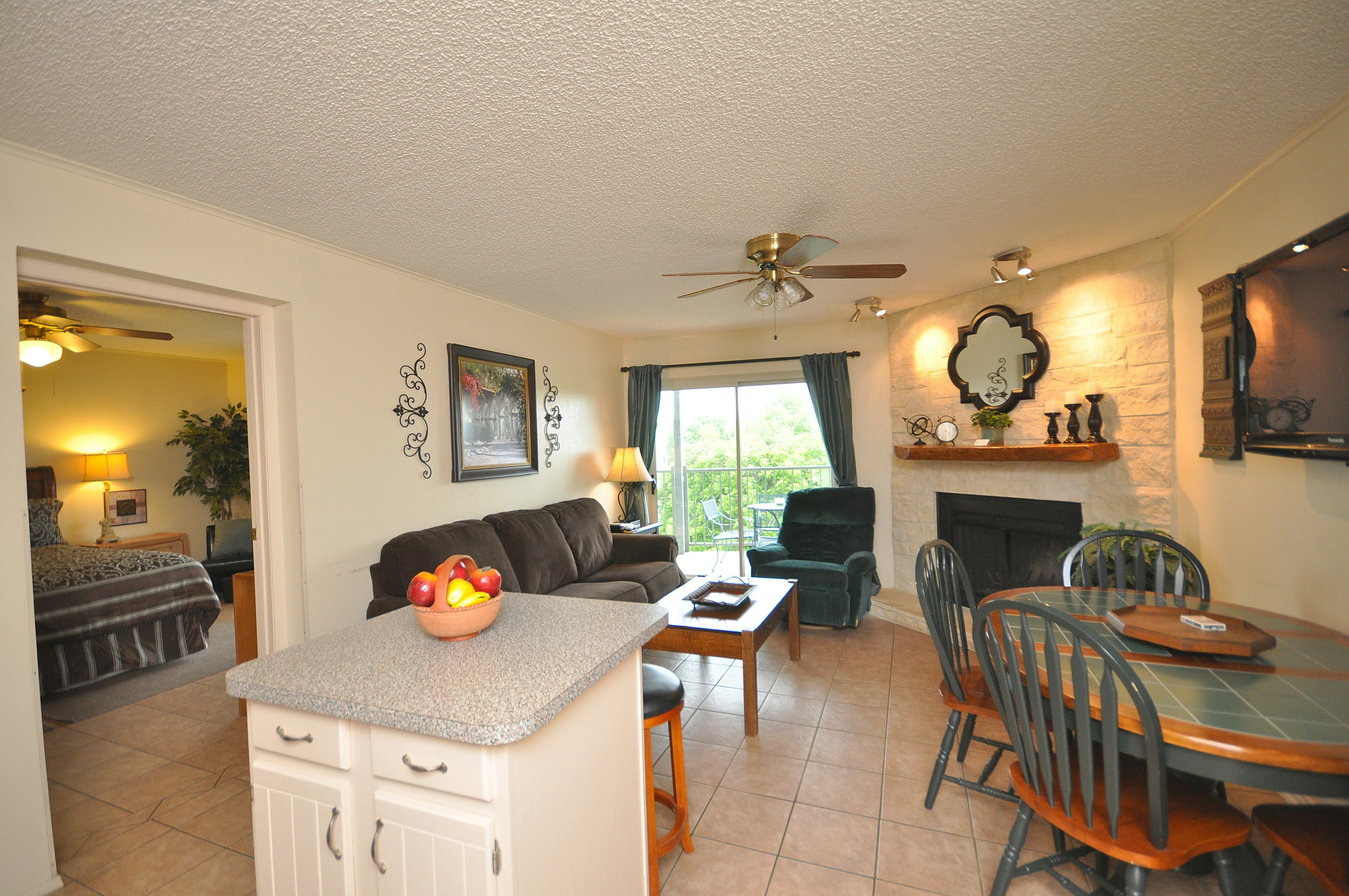 Great view from living area.