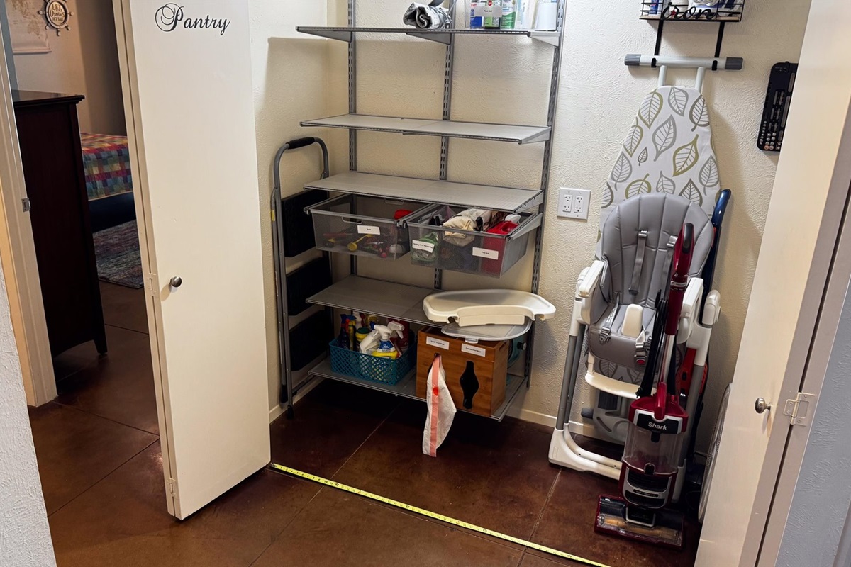 Pantry area in the Kitchen.