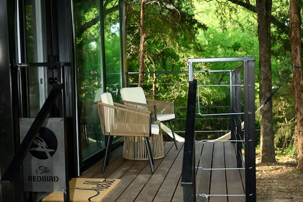 A view of your patio and hammock