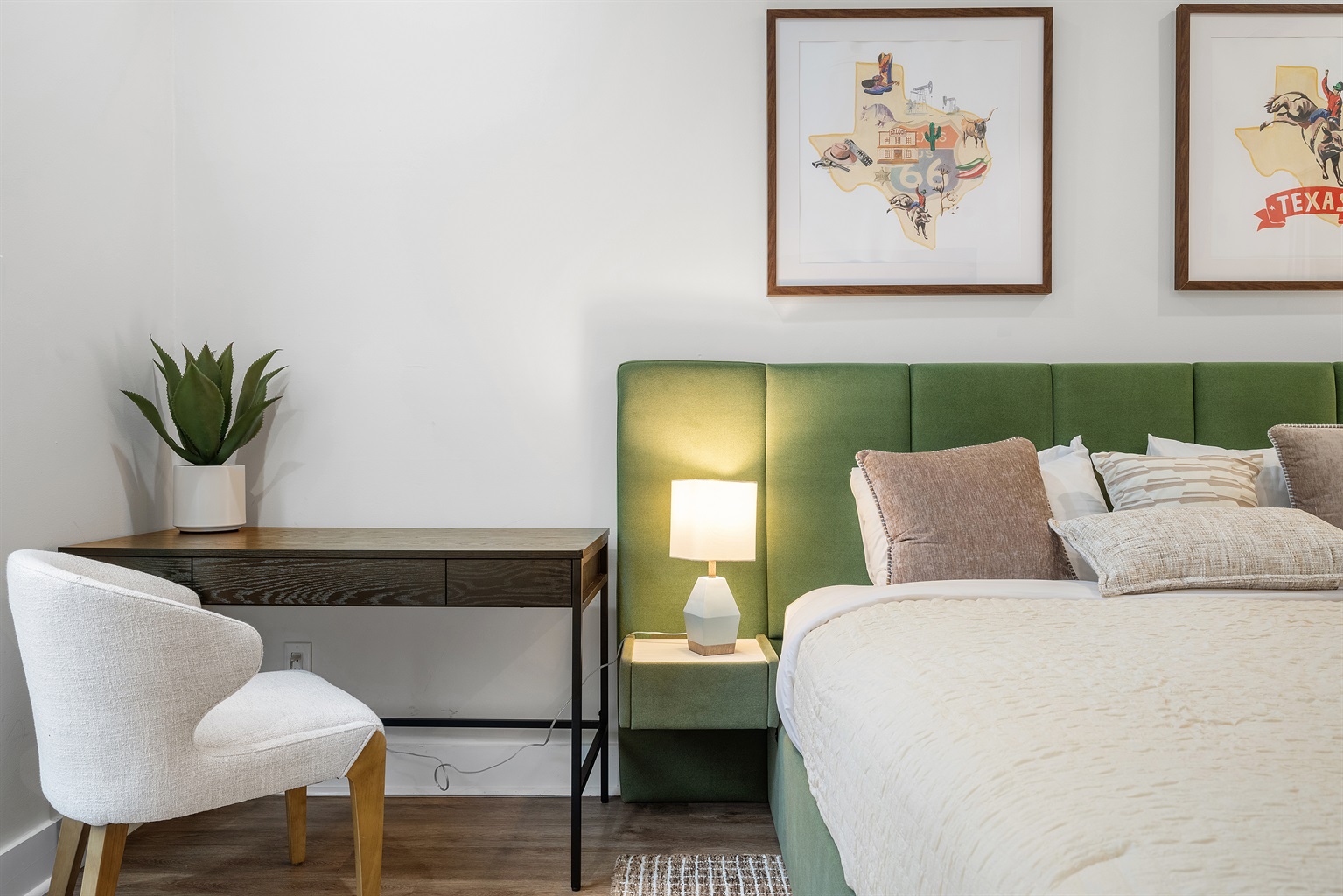 Desk provided just in case you need to get some work done while you're here!