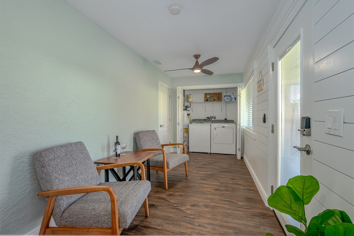 Endless Summer Shiplap Room and Washer/Dryer
