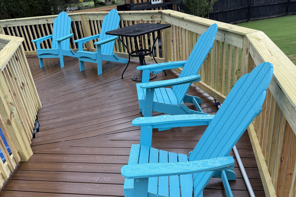 Pool Deck, pool has a lock on it for protection