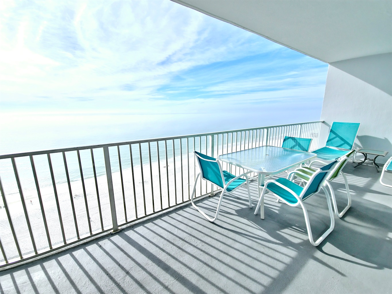 huge balcony with ample seating