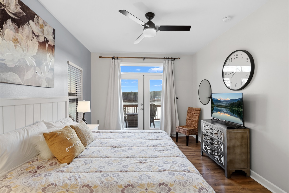 Master Bedroom with View of the Lake