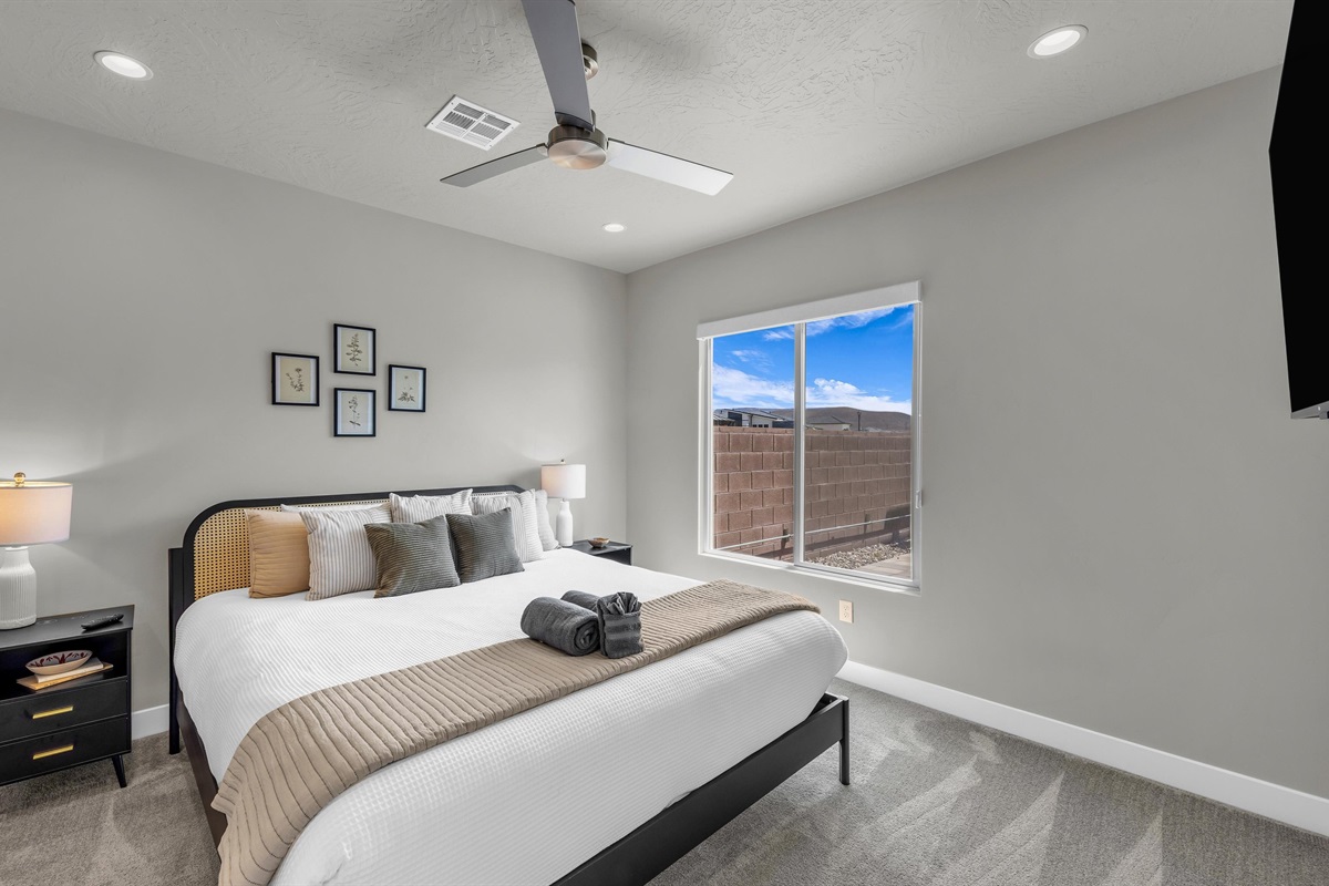Second King Bedroom - Bright & Airy