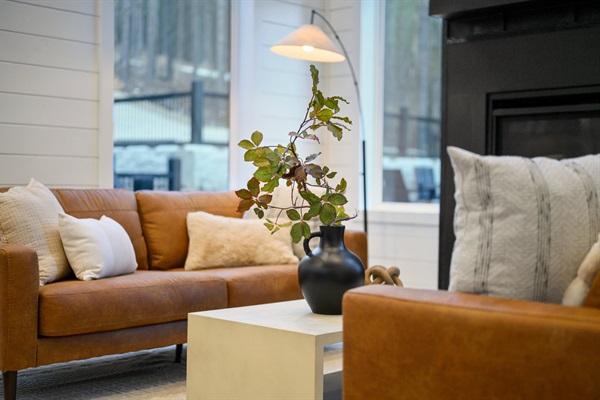 The open-concept living, dining, and kitchen area is perfect for relaxing and reconnecting.