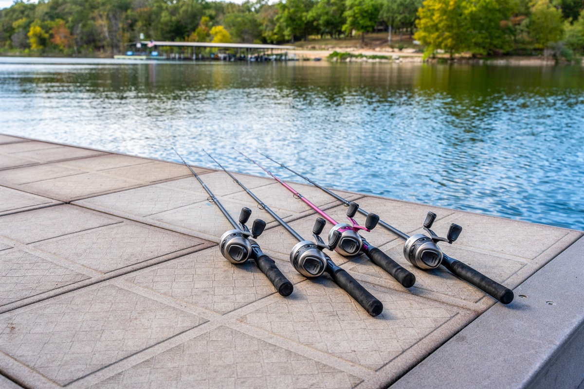 Bring your own fishing poles to fish off the dock