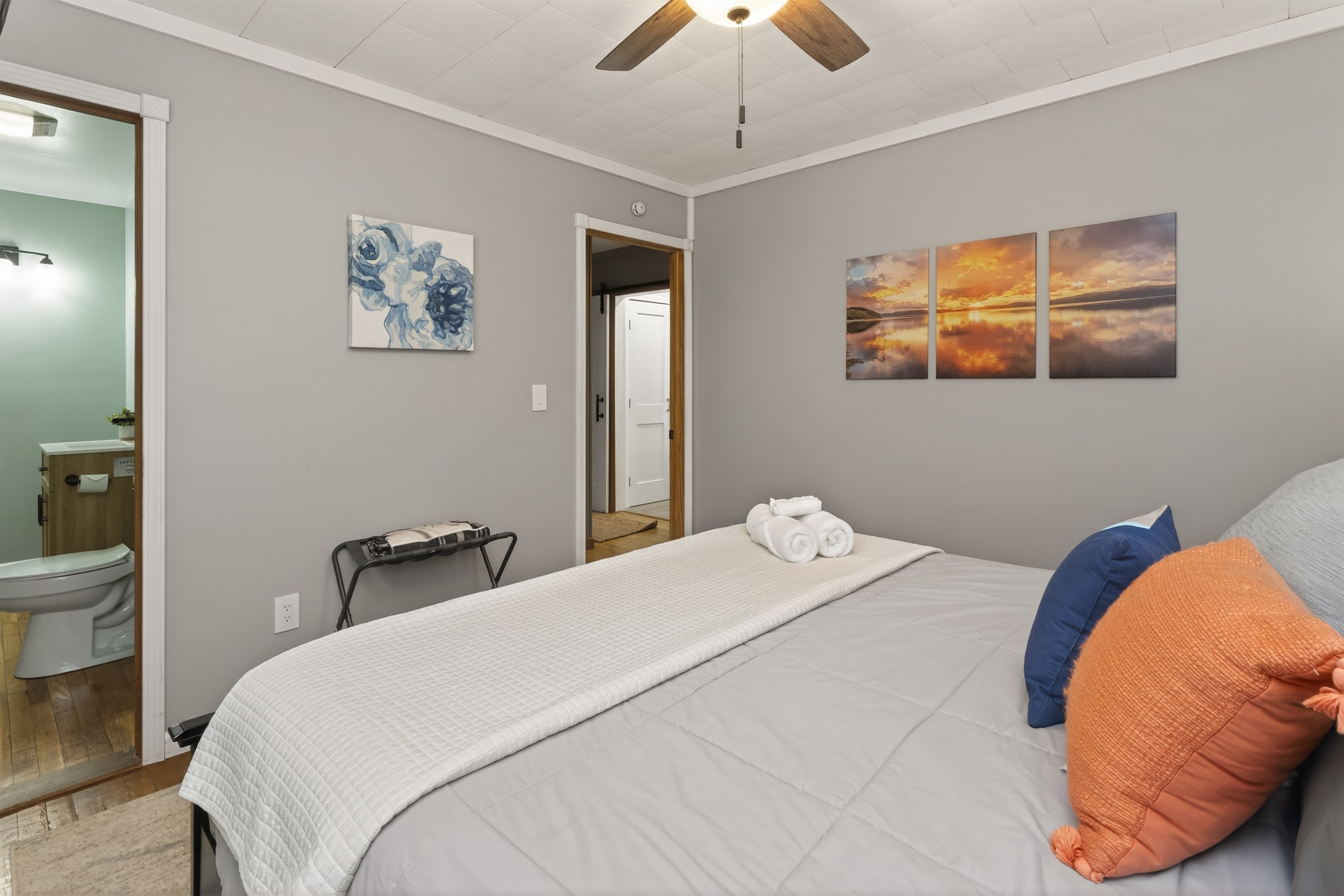 Bedroom #1 King Master with shared half bath attached