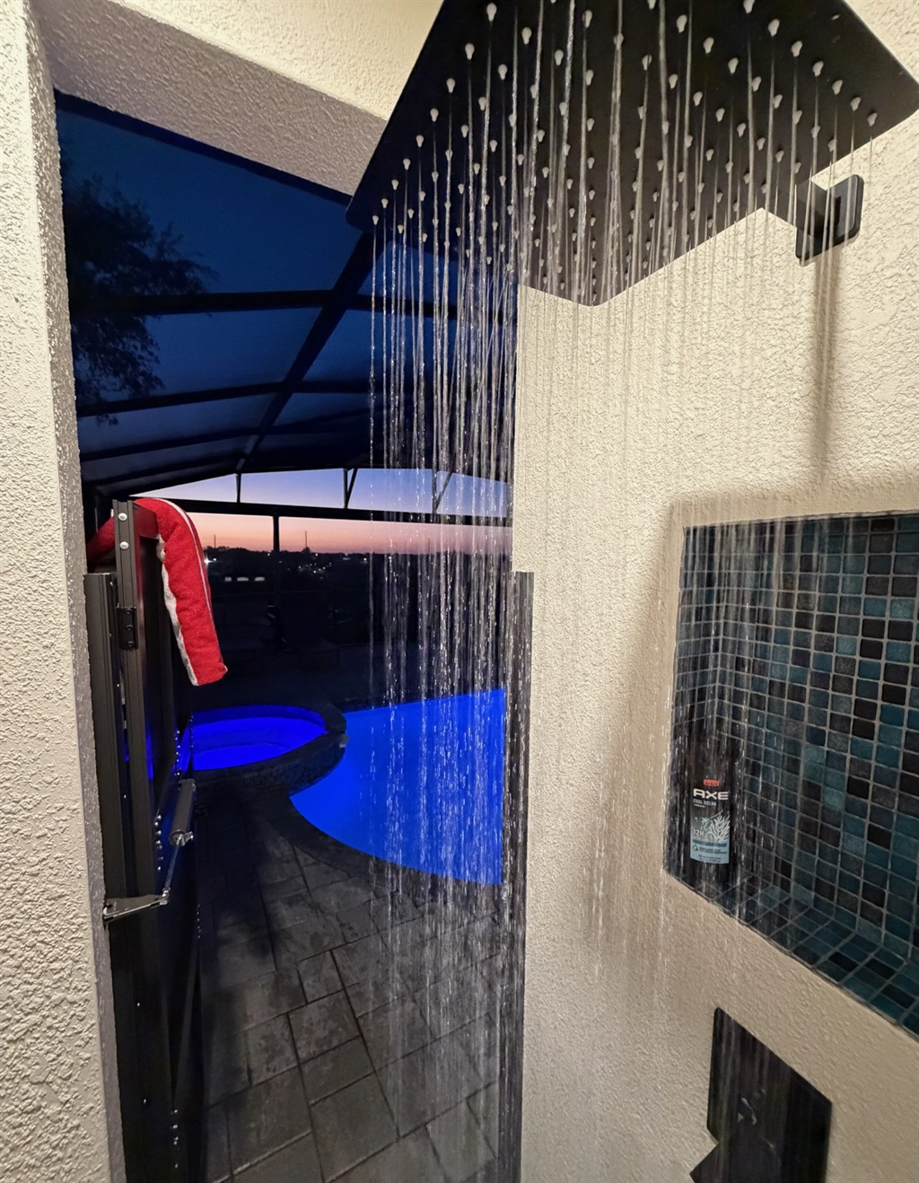 Shower with a view!