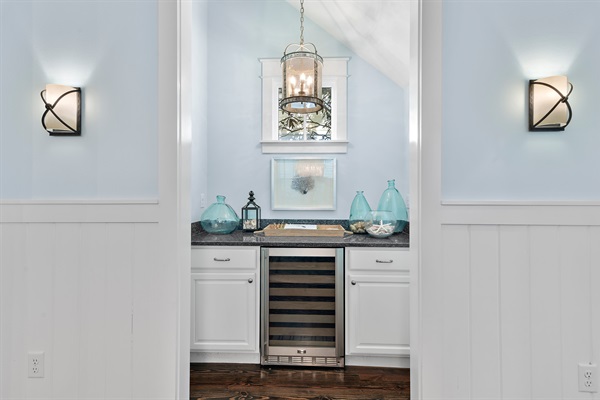 Mini Wine Fridge with Counter Space