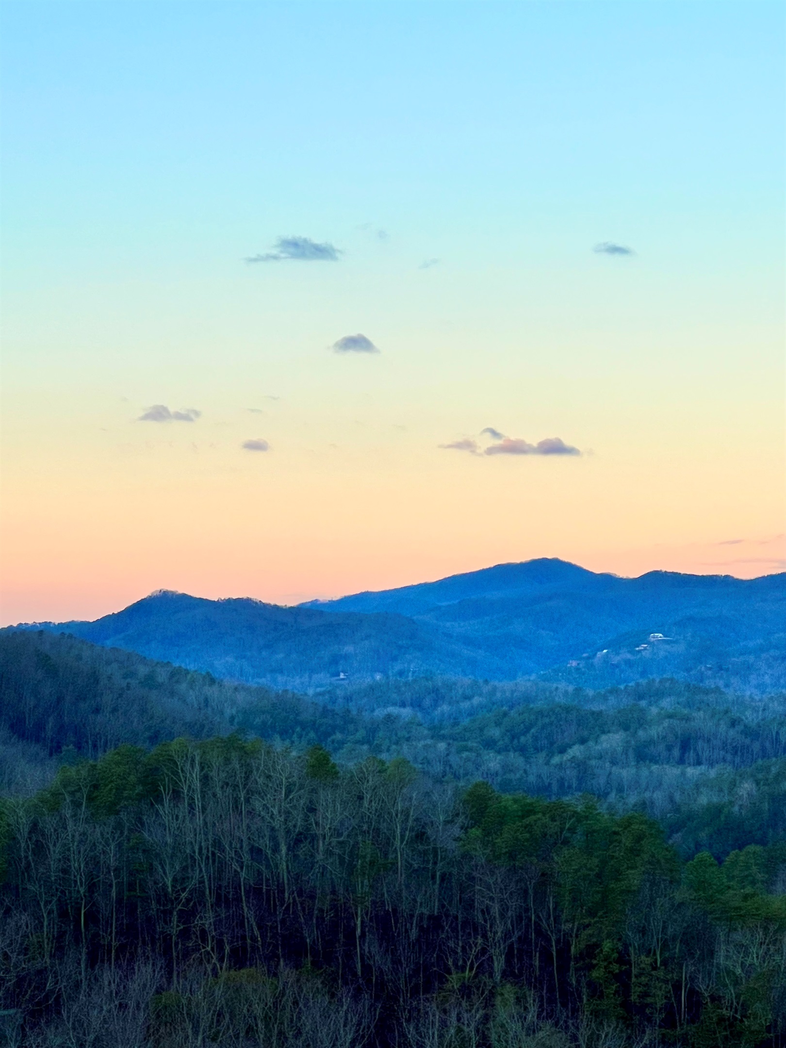 Sunset views from the cabin decks