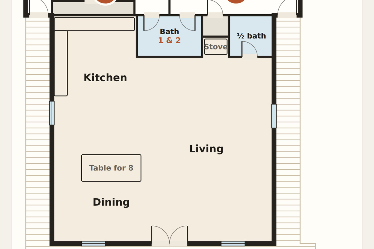 Second level floor plan