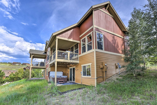 Back of House, Hot Tub and Balcony