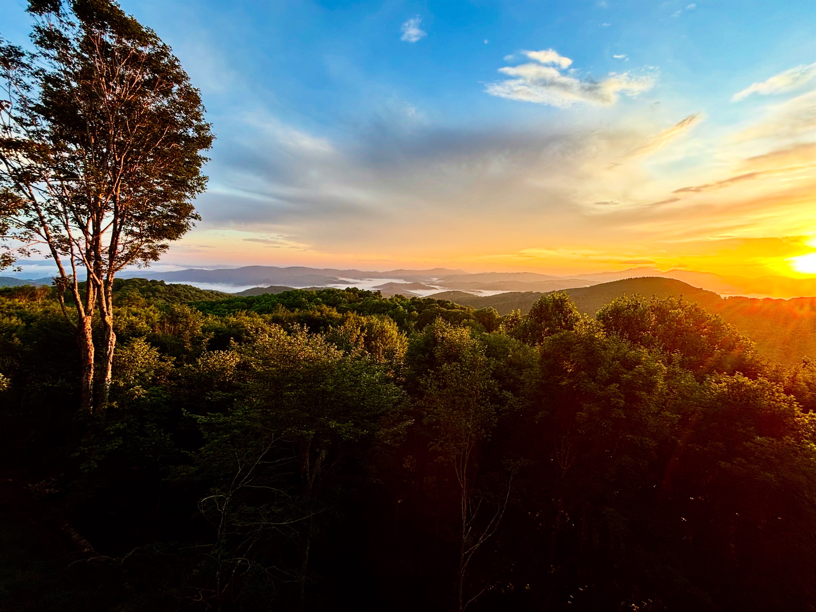 "Of course our favorite place in the home was on the deck watching the sun rise over the mountains with the clouds below." - Chris - July, 2025 - photo courtesy of Chris