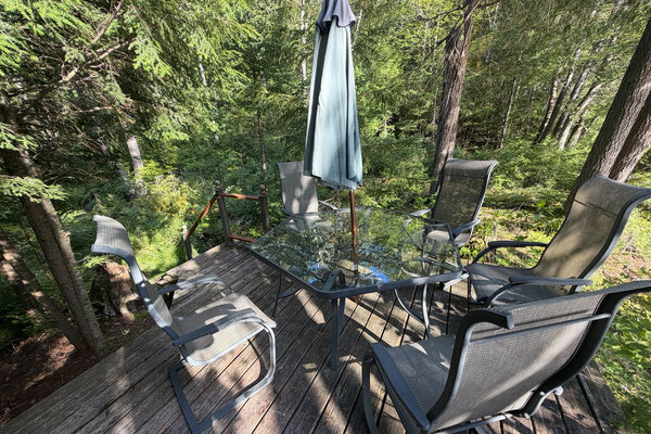 Seating on cottage deck