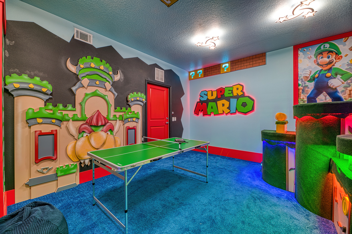 Awesome Super Mario Game Room