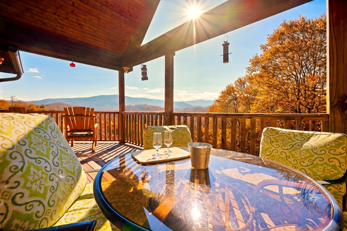 Sip your morning brew or evening wine on the sunlit deck, where the mountains stretch endlessly and peace feels just within reach.