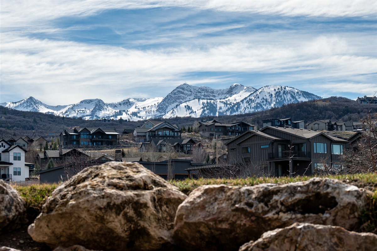Breathtaking views of the Wasatch Mountains.