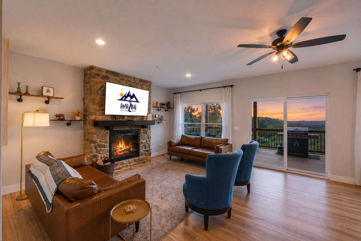 Living Room right off the eat in kitchen enjoy the sunsets. 