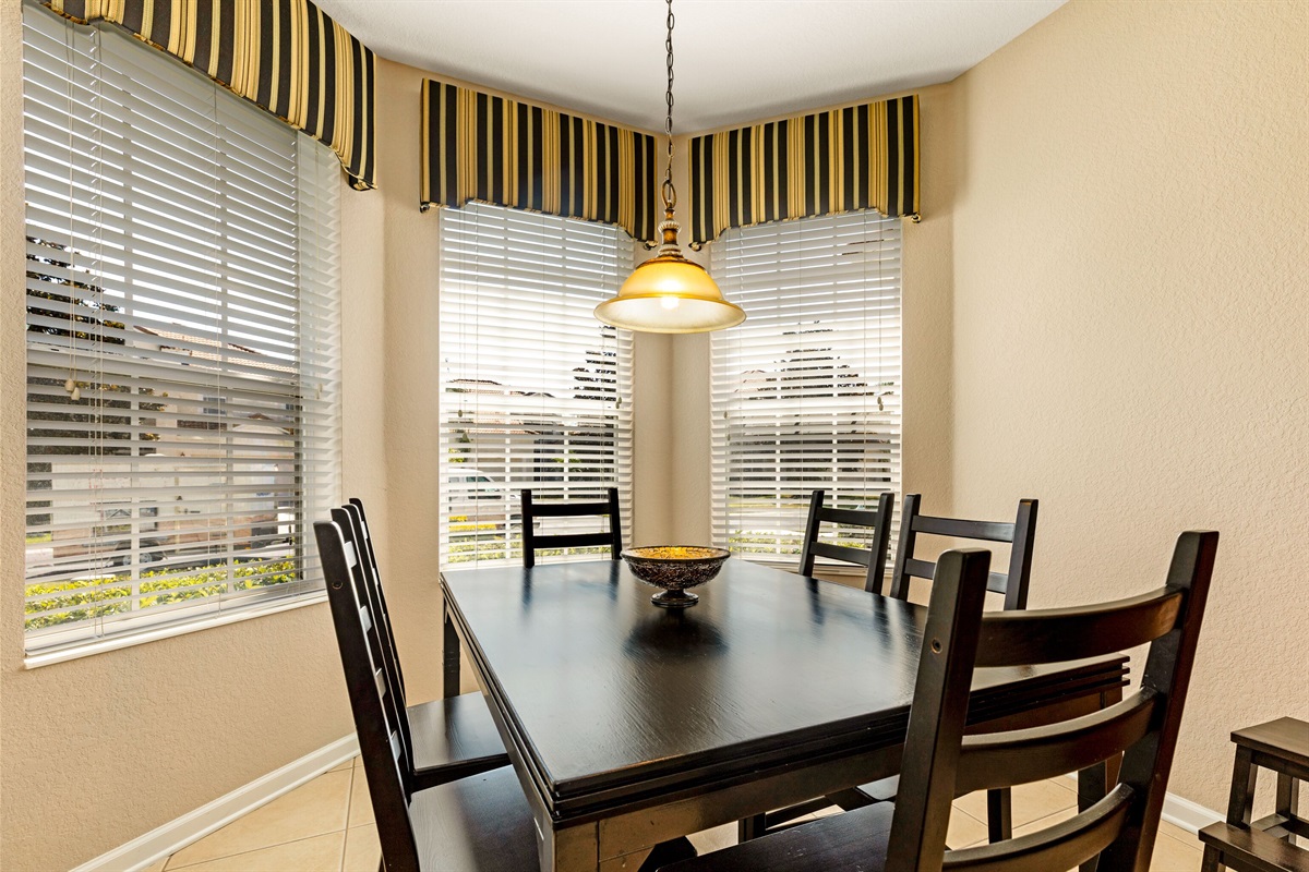 Kitchen eat in dining area.  A great place for breakfast and lunch!