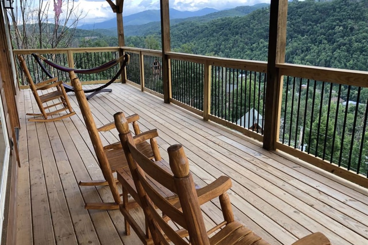 Relax in the hammock and enjoy the breeze and views