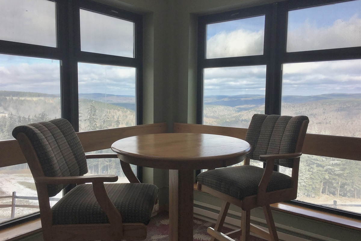 Great views from the sawtooth seating area just a few steps down from our condo.