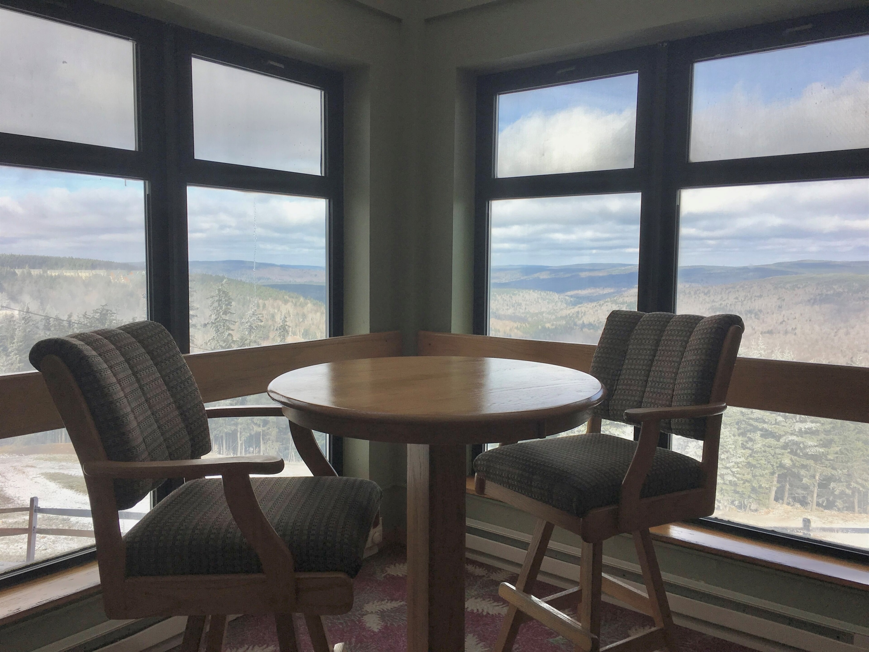 Great views from the sawtooth seating area just a few steps down from our condo.