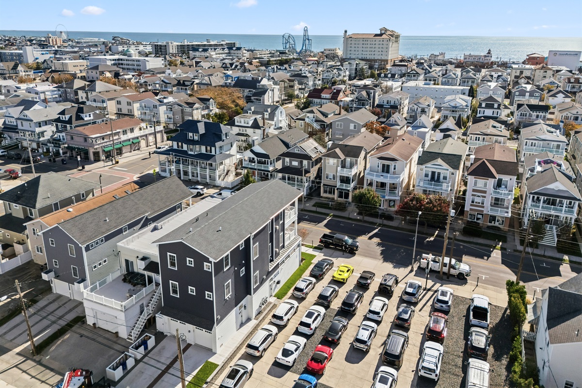 Aerial view of the property