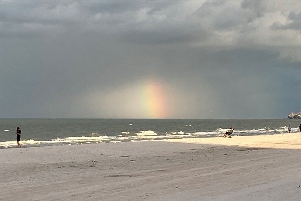 Spectacular sunsets even on rainy days
