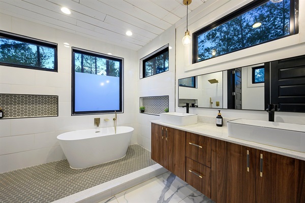 A relaxing bathroom retreat designed for comfort and calm.