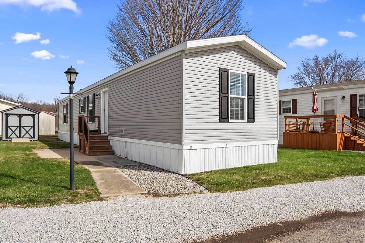 Charming single-level home with private entrance, located in a quiet and well-maintained community.