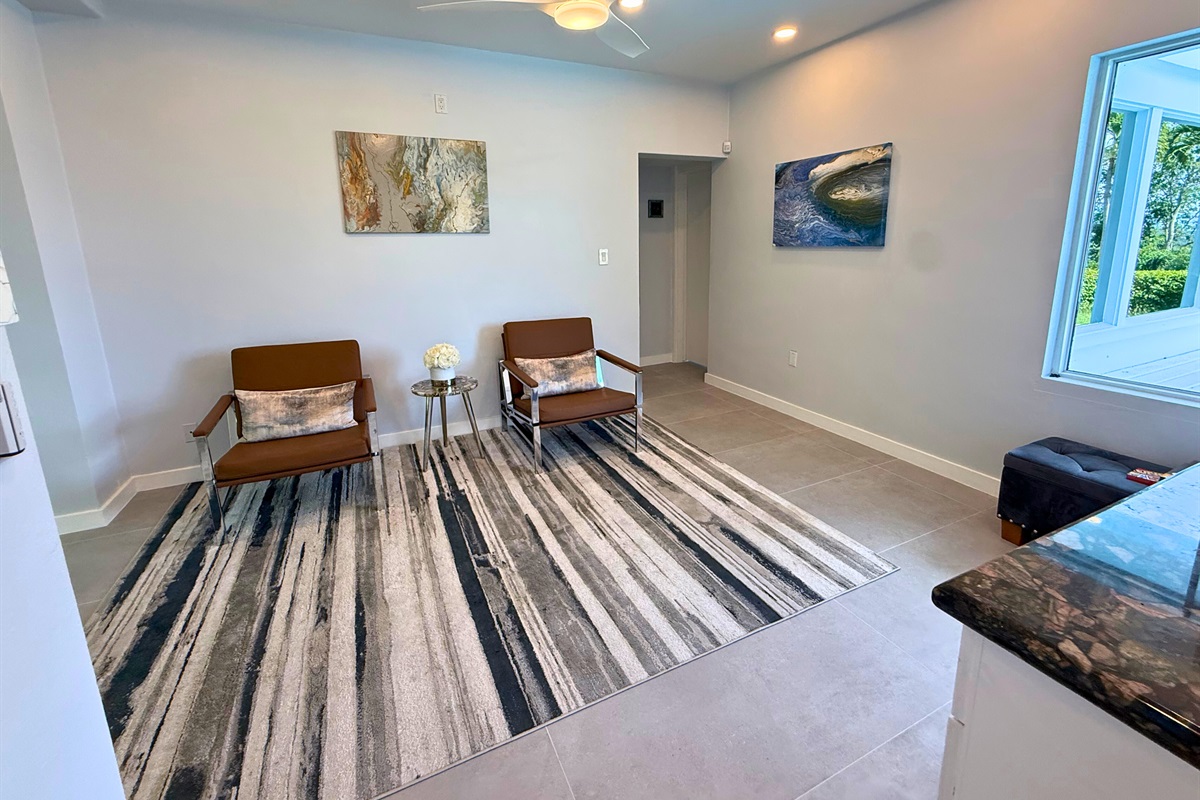 This peaceful reflection room is located near the pool and is the perfect quiet spot for reading