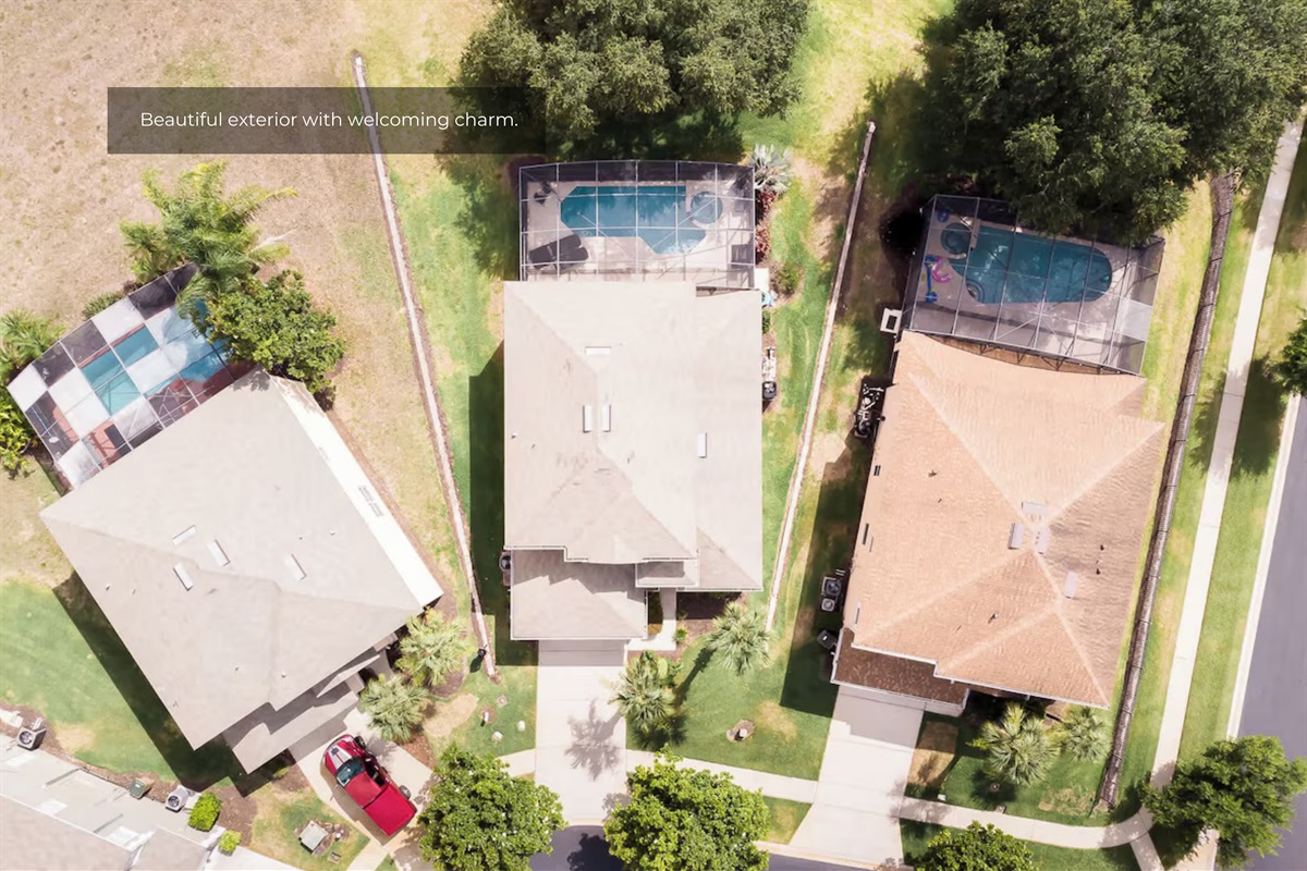 Beautifully designed exterior with great curb appeal.