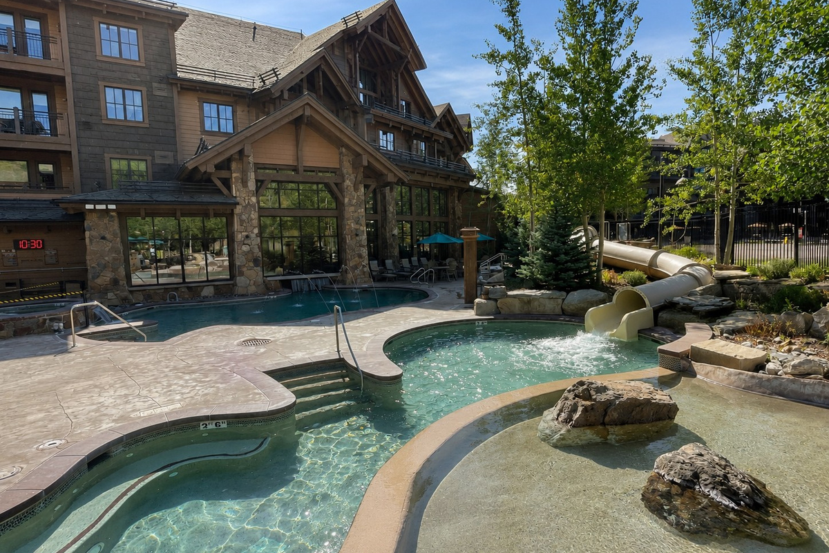 Make a splash in the outdoor heated pool