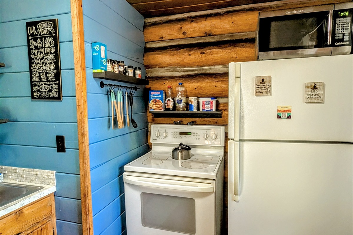Stove and Fridge
