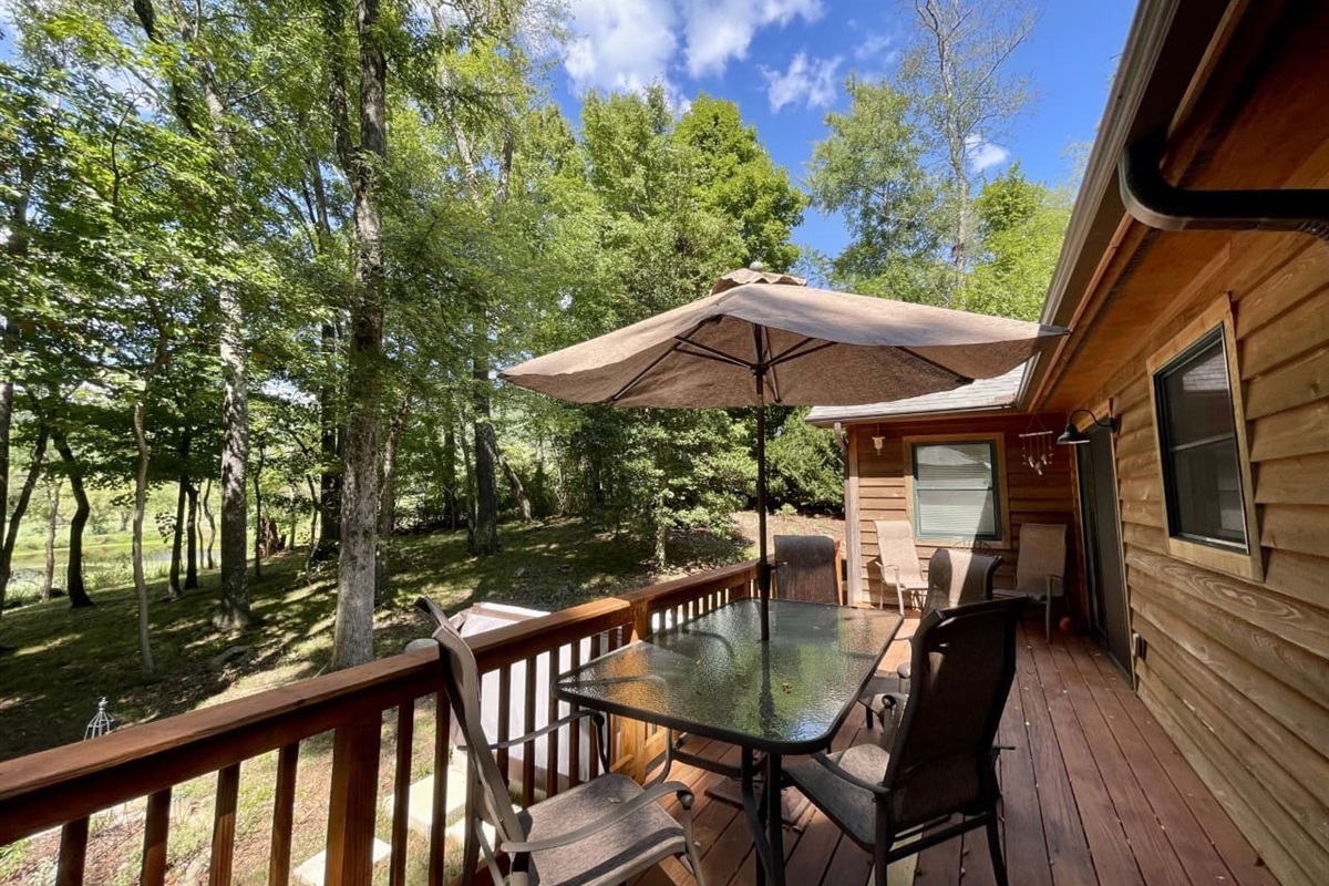 Outdoor dining table