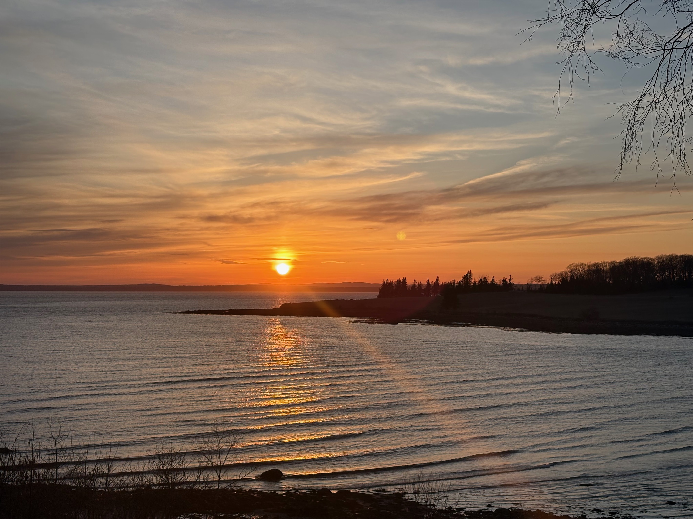 Sunset from the house