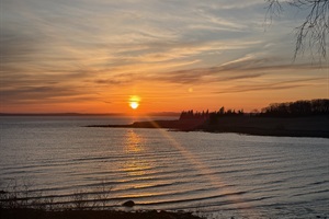 Sunset from the house