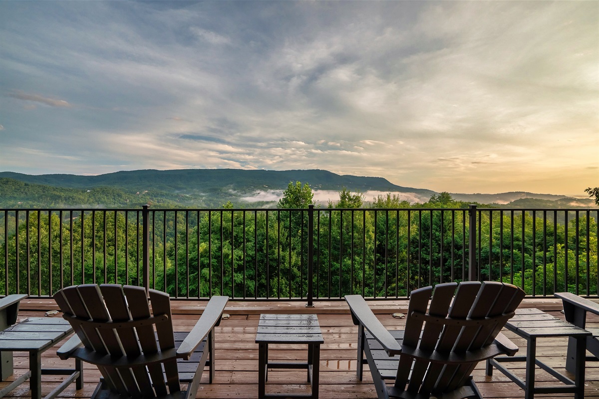 Sit above the trees and take in that Smoky Mountain View