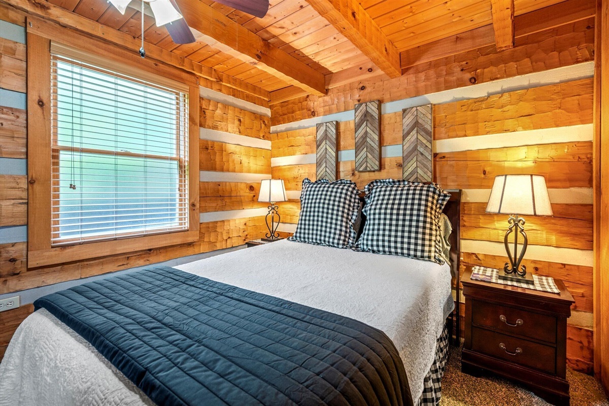 Downstairs queen bed